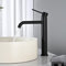 DETBOM Mitigeur de Lavabo Haut, Robinet de Salle de Bains Monocommande, Robinets de Lavabo à Poser pour Réglable Chaud et Froid, Mitigeur Mousseur à Économique d'Eau (Noir)