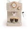 CREATE / THERA RETRO/Halbautomatische Espressomaschine Sand Matt und Holz / 20bar Druckpumpe, 1100W, 1.25L Wasserbehälter, für gemahlenen Kaffee, 55mm ESE-Pads, mit Dampfgarer, 1100W
