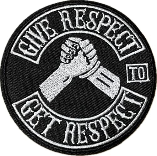 Give Respect to Get Respect Aufnäher/Patch zum aufnähen oder aufbügeln für Biker und Rocker