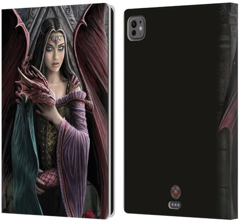 Head Case Designs Officially Licensed Anne Stokes Soul Mates Dragon Friendship Leather Book Wallet Case Cover Compatible With Apple iPad Pro 11 M4 2024