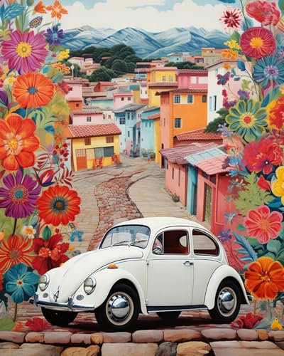 NANASUGUR Peinture Numero Adulte Peinture par Numero Adulte Enfant DIY Peinture Acrylique pour Adultes débutants Facile sur Toile 40x50 cm sans Cadre