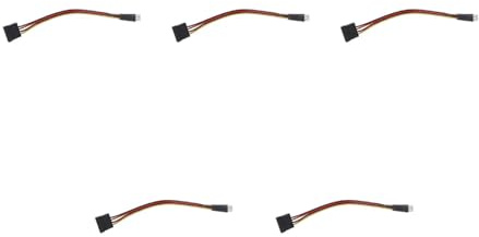 AYPOHU 4-Pin FDD Floppy Stecker Auf 15-Pin Buchse Adapter Stromkabel Kabel 9