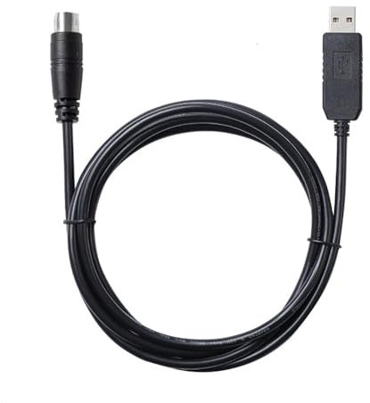 for LS XGB XBM XBC PLC to PC RS232 Serial Control Download Cable Silicon Labs CP2102 USB RS232 to 6-pin Mini Din Communication Cable(6FT)
