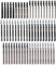 Foppla Jigsaw Blades,60pcs Jig Saw Blade Set HCS High Carbon Steel Blades Fast Cut Down Jig Saw Knife Jig Saw Cutter Accessories for Wood Plastic Metal Cutting