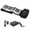 SPYMINNPOO Wiederaufladbare 88 -Key -Roll -up -Klavier, Tragbare Silikon -Tastatur mit Premium -Lautsprechern, Handroll -Klaviermatte f¨¹r Kinder und Erwachsene (88 SCHL¨¹ssel in Englisch)