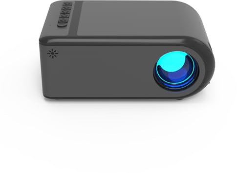 Mini Projector for Outdoor Portable Projectors, SmartPhone Screen Can be Mirrored to The Projector Through a Data Cable, Movies-Projector Compatible with HDMI, USB, Type-C, Laptop, TV Stick