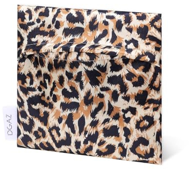 DGAZ Menstruationstasche, Mädchen Period Bag für Slipeinlagen/Menstruationstassen/Kleine Tampons, Tragbare Tamponhalter Tasche, Mini Make-up Tasche für Frauen (Leopard A)