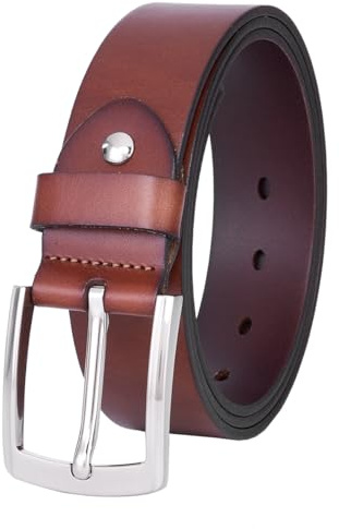 VRLEGEND Gürtel Herren Ledergürtel Echt Leder Jeansgürtel Herrengürtel 3.8cm Mit Geschenkbox