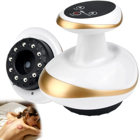Cellulite Massagegerät, 4-in-1 Anti Cellulite Vakuum Massagegerät mit Gua Sha, Schröpfmassagegerät, Körperstraffung Lymphdrainage Elektrisch Handmassagegerät, Für Ganzkörper Anwendung Zuhause