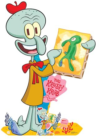 Star Cutouts SC4759 Squidward 135cm Cardboard Cutout – Official SpongeBob Display Standee for Birthdays, Parties & Bedrooms