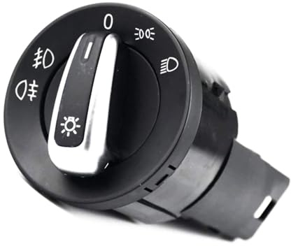 JOWXPVFPG Druckknopf für VW Polo 6N2 (2000–2002) – Lichtschalter/Scheinwerferschalter – Teilenummer: OEM 3BD941531