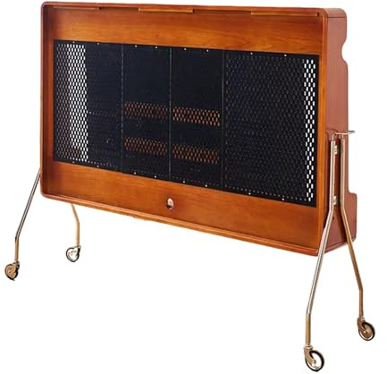 NRNQMTFZ Support TV roulettes pour 32-65 Pouces, Tele sur Pied Roulette Charge Max 90 kg, Chariot Television Hauteur Réglable, Banc TV Table,Armoire Basse Moderne en Bois(A)