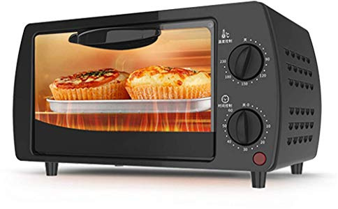 Forno elettrico multifunzione completamente automatico da 9 litri for la cottura di torte, pane e pizza con accessori(Black)