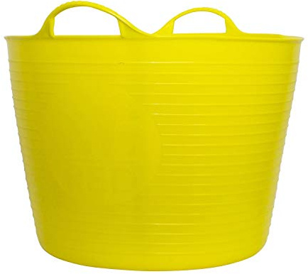 Tubtrugs 36L Large Flexible 2-Handled Recycled Tub, Yellow