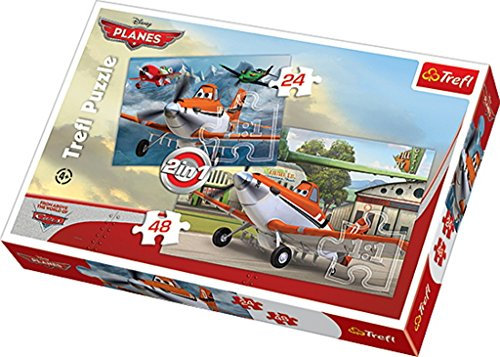 Puzzle Samoloty Dusty i jego druzyna 2 w 1 24 + 48