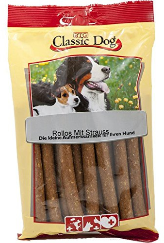 Classic Dog Snack Rollos Strauß | 14x 20er Hundesnack
