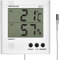 EMOS E8471 Digitales Thermometer und Hygrometer, Aussenthermometer/Innenthermometer mit 2m Kabelsensor, batteriebetrieben, Kunststoff, Weiß