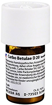 Carbo Betulae D 20 Trituration