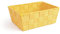 Excelsa Cross Korb 21x16x8,5cm in gelb, Polypropylen, 21 x 16 x 8.5 cm