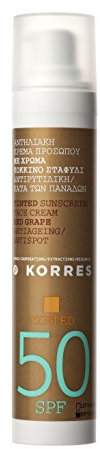 Korres Tinted Sunscreen Face Cream Red Grape SPF50 50ml