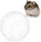 4 x Hamsterball, Laufkugel für Hamster & Mäuse, Bewegung, Nagerspielzeug zum Laufen, Kunststoff, 14 cm, transparent