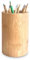 Sophie & Panda Bamboo Pen & Toothbrush Holder - Versatile Cylinder Storage Organizer - Chopstick & Makeup Brush Holder - Utensil Caddy (Pack of 1)