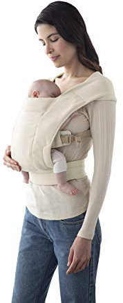 Ergobaby Embrace Cozy Porte-bébé pour nouveau-né (3,2 à 11,3 kg), crème