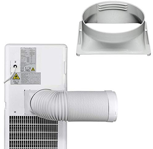 Interfaccia Tubo di Scarico per Aria Condizionata Mobile, Tubo di Scarico Portatile Universale per Condizionatore d'Aria con Ugello Piatta, Accessori per Sfiato Finestra, Diametro 15 Cm