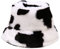 JFAN Fischerhut Unisex Lächelndes Gesicht Damen Unisex Winter Warm Plüsch Eimer Hut Draussen Kühe One Size