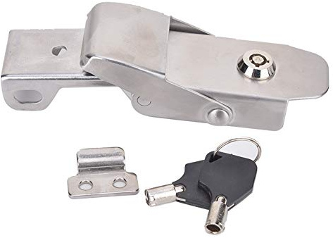 BuyWeek Chiusura a Leva, Chiusura a Scatto in Acciaio Inossidabile Chiusura a Molla per Cassette Degli Attrezzi Cassetti Armadi (A108B-3)