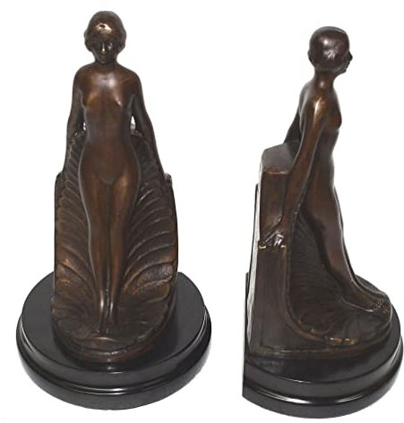 Graf von Gerlitzen Messing Bronze Figur Bronzefigur 2 Buchstützen C
