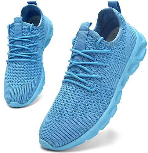Damen Schuhe Turnschuhe Sportschuhe Laufschuhe Walkingschuhe Atmungsaktiv Sneakers Freizeitschuhe Straßenlaufschuhe Outdoor Fitnessschuhe Blau 39 EU