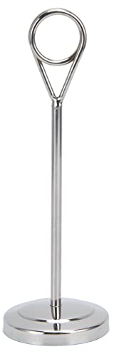 Tischnummernhalterung, runder stabiler Bildständer aus Edelstahl, Nummernhalter, Platzierungskarte, Bild, Fotohalter, Clip, Bild, Memo, Notiz, Fotohalter