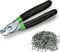 Hog Ring Pliers Kit 200 pc 3/4 Galvanized Hog Rings with 1 Hog Ring Pliers, Hog Rings and Pliers, Hog Ring Pliers for Fencing, Automotive Upholstery Hog Rings and Pliers Upholstery Installation Kit