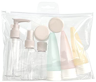 Chiusuet 11 Stück/Set Gesichtscreme-Flasche Pick Stick Dropper Funnel Wiederverwendbar Auslaufsicher Reise Make-up Tool PET Lotion Toner Spray Nachfüllbare Flasche