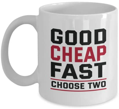 IUBBKI Buono economico veloce Scegli due divertenti novità regalo tazza bianca 11 once