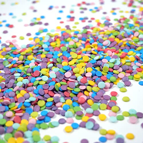 Streuselheld Regenbogen Konfetti 40g Streusel zum Dekorieren und Verzieren von Gebäck aller Art wie Torten Kuchen Keksen Zuckerstreusel