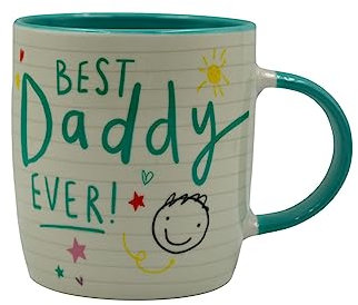 Best Daddy Ever Ceramic Coffee Cup Mug 11oz Heat Resistant Novelty Mug for Cappuccino, Latte, Hot Cocoa & Hot Tea | Gift for Birthday & Christmas