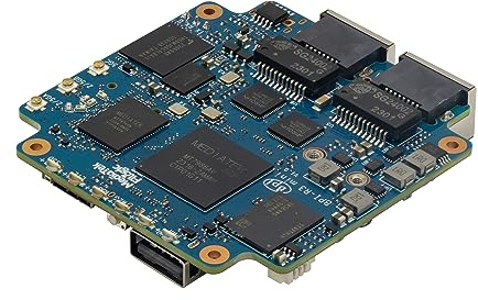 youyeetoo Banana Pi R3 Mini Wireless Travel Router Board OpenWRT MediaTek MT7986A 2G DDR RAM 8G eMMC Flash 2X 2.5GbE Port Onboard (Wireless Network for Streaming Media, Games and Other Applications)