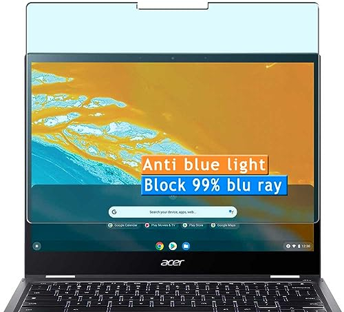 Vaxson 2 Stück Anti Blaulicht Schutzfolie kompatibel mit Acer 2-in-1 Chromebook Spin 513 CP513-2H 13.5 Laptop Bluelight folie Displayschutzfolie ( nicht Panzer Schutz Glas folie nicht PanzerGlas )
