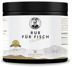 Rub für Fisch von Grillweltmeister Klaus Breinig mediterran und kräuterbetont für See, Salz- und Süsswasserfisch, perfekt für Smoker, Küche, Grill und Bratpfanne (400 Gramm Dose)