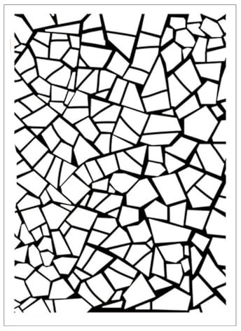 arriettycraft 3D-Kunststoff-Prägeschablonen mit gekräuselter Glasstruktur, für Kartenherstellung oder Tagebuch, DIY-Vorlage, Fotoalbum, Papier, handgefertigt, Scrapbooking, Handwerk, Dekoration, 12,7