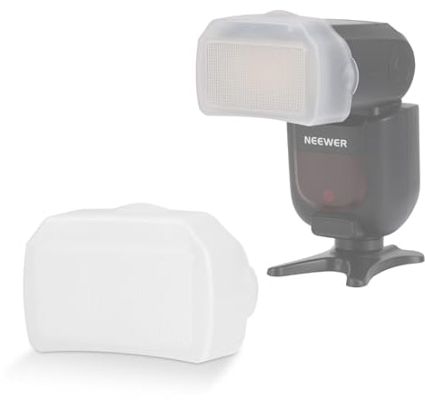 NEEWER Flash Diffuser for Square Head Speedlite Flash, Snap On PC White Speedlight Light Modifier Diffusion Panel for Z880 Z760 NW760 NW700 NW620 NW600 NW655 NW635II NW645II NW-670, 750II, FA002