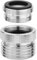 Faucet Adapter with Aerator, 3/4 Inch Garden Hose to 1/2 Sink Faucet Adapter, Polished Chrome Plated Faucet Adapter Kit for Garden Hose