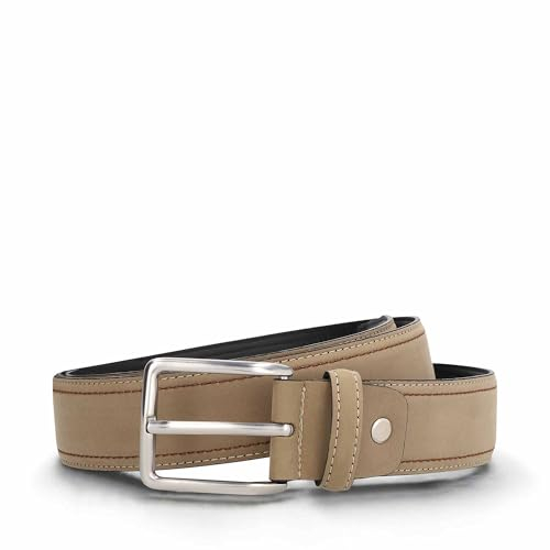 NAE Vegan Shoes Gavet Beige Herren-Gürtel aus vegane Nubuk
