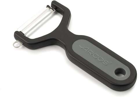 Pelador de Cocina ARCOS - Hoja de Acero Inoxidable | Mango Ergonómico | Herramienta Versátil para Pelar Frutas y Verduras