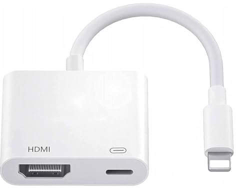 Denlane HDMI Adapter for iPhone, iPad, iPod - 1080P Digital AV Converter With Charging, Sync Screen Video & Audio to TV/HDTV/Projector/Monitor, Plug & Play