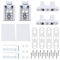 Micro Traders 2 Sets Door Flag Hinge Heavy Duty Door Hinge PVC French Doors Left Right Hinge Used for Plastic Steel Doors and Balcony Doors White, HP964W