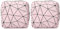 TUOJINRUIDA 2 PCS Aufbewahrungstaschen für Damenbinden mit Geometrischen Mustern, Tragbare PU-Aufbewahrungstaschen für Feminine, ideal für Teenager-Mädchen, Frauen und Damen (Rosa)