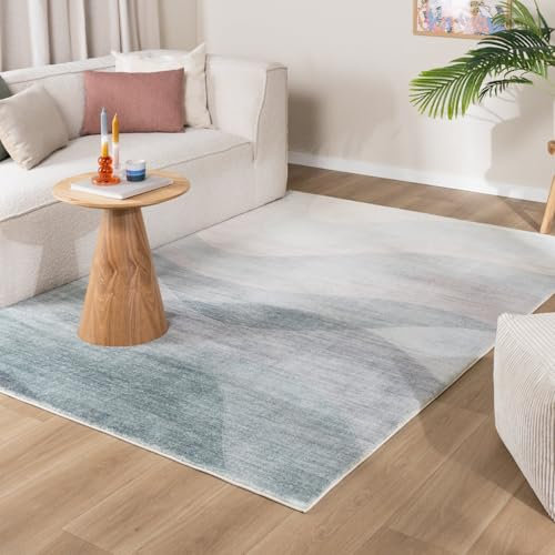FRAAI | Home & Living Moderner Teppich - Field Grün - Kurzflor - Modern - Wohnzimmer, Schlafzimmer - Carpet